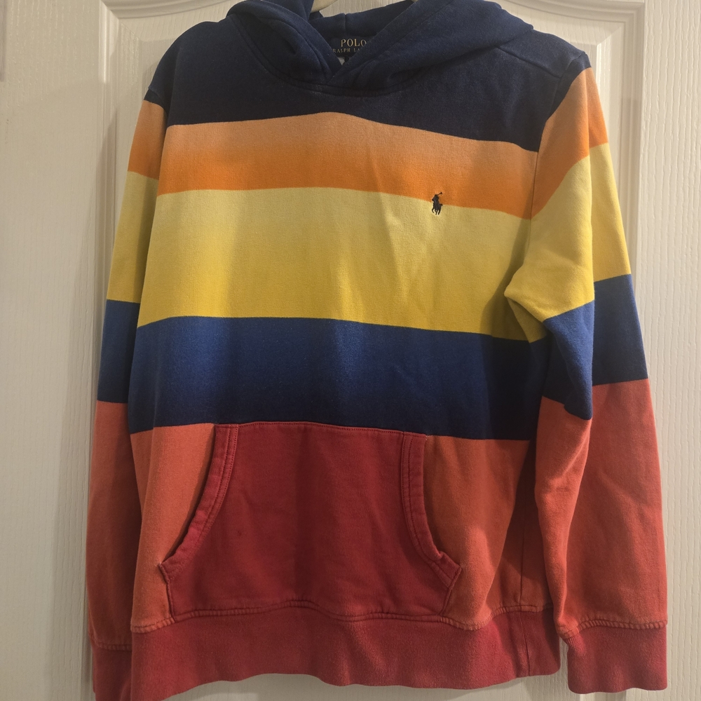 Polo by Ralph Lauren Kids Striped Hoodie - Blue, Yellow, Orange, Red